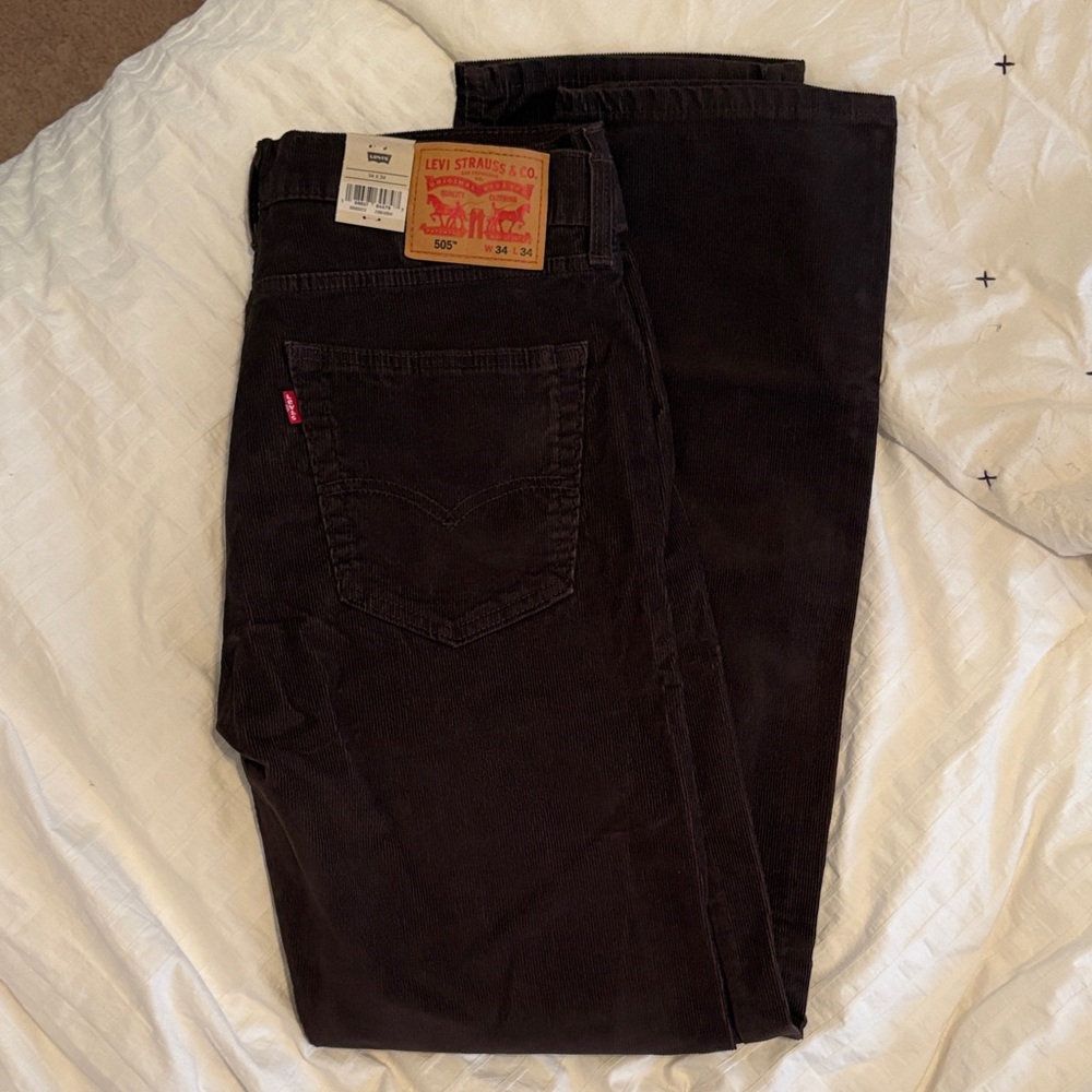 Levi's Men's Dark Brown Corduroy Pants